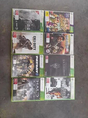 Xbox 360 Games Bundle Lot X8 • $10