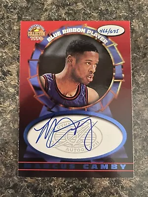 1997-98 Score Board Blue Ribbon Marcus Camby Signed Rookie Card UMASS Auto /675 • $19.99