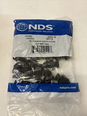$18 • Buy NDS Air/Vacuum Relief Valve 1/2” MIPT INLET BAG OF 25