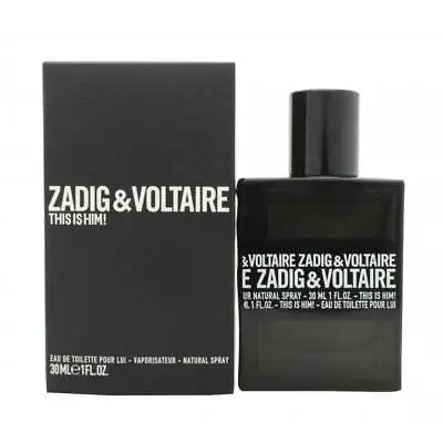 Zadig & Voltaire This Is Him 30ml Edt Spray - New Boxed & Sealed - Free P&p - Uk • £39.95