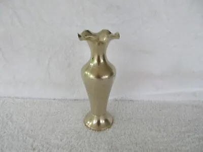 Vintage ~handcrafted 5.75  Shinny Brass Vase~~~quality Item!!! • $8.88