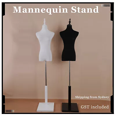 Female Mannequin Half Model Sandal Wood Adjustable Bracket Window Display Rack A • $82.79