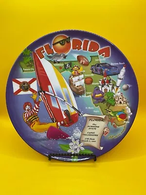 2002 McDonald's 9.5  Sun Coast Plastic Souvenir Collector Plate - Florida - USA • $8