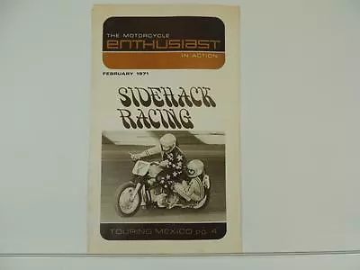 Vintage 1971 Harley-Davidson MOTORCYCLE ENTHUSIAST Magazine 3 Wheeler L4081 • $8.49