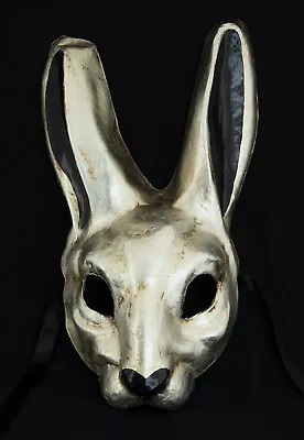 Mask From Venice Rabbit Mixed Paper Mache Silver - Craft 176 • £139