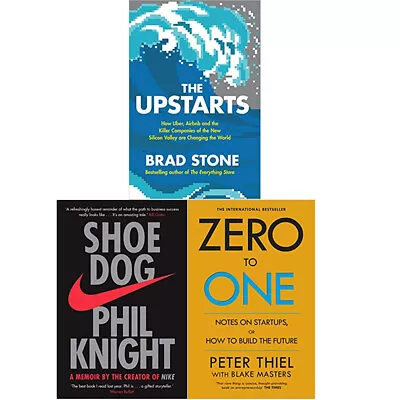 $38.39 • Buy The Upstarts,Shoe Dog,Zero To One 3 Books Collection Set NEW