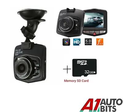 Mini Full HD Dash Cam Car Video Recorder DVR Camera Motion Detection +32 GB Card • £15.99