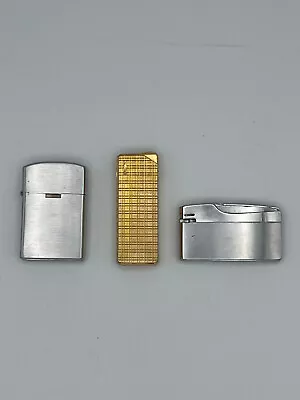 Lot Of 3 Vintage Gas Pocket Lighters • $83.30