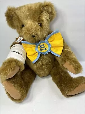 VTG Jointed Get Well Soon Bear Vermont Teddy Bear Co 16 Inch Jointed W/ Cast • $20