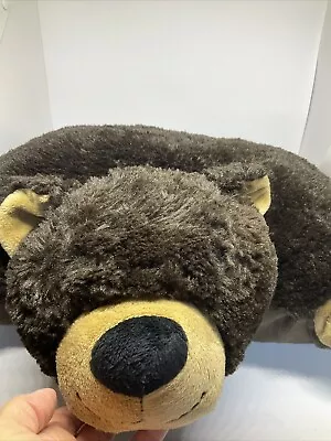 ORIGINAL MY PILLOW PETS FOLDABLE LARGE DARK BROWN BEAR. Preowned • $14.99