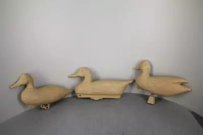 Syroco 1966 Duck Decoy Set Of 3 Wall Hanging Plaques Vintage Wall Art • $50