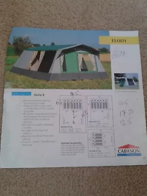 Cabanon 6 Berth Canvas Used Tent - Very Good Condition With Sun Canopy • £200