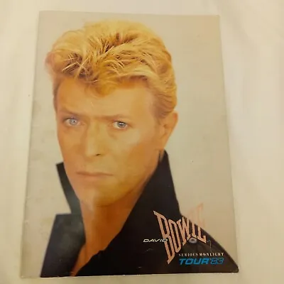 £20 • Buy David Bowie Programme N. America/Europe Serious Moonlight Tour 1983 Tri-lingual