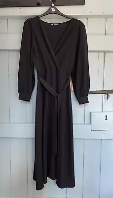 Smart Black Zara Midi Dress Size M 10 • £12