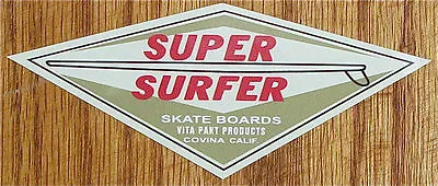 Vintage 60's Hobie Super Surfer Skateboard Sticker New Vinyl  • $7.99