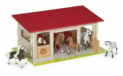 £35.99 • Buy Papo 60104 Horse Boxes MDF Stable Toy Horse Building Barn Stables Pony Ponies