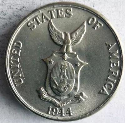 1944 PHILIPPINES 5 CENTAVOS - Excellent Coin - FREE SHIP - Vintage Bin #1 • $7.99