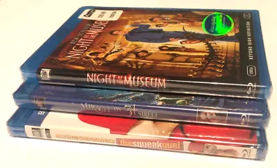 3 Childrens Blu-Ray Lot Miracle On 34th Street Night At The Museum NEW Sealed • $8.99