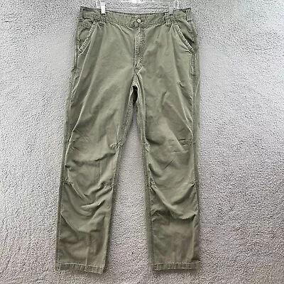 Carhartt Work Pants Adult 38x34 Green Relaxed Straight Outdoor Casual Men’s • $35