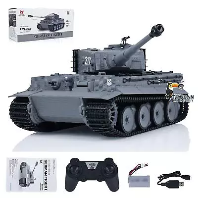 Taigen 1/24 RC Battle Tiger I Military Tanks Infrared Combat Mainboard Gearbox • $82.90
