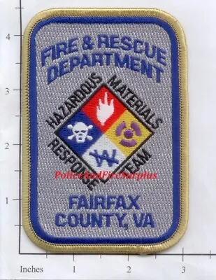 Virginia - Fairfax County Haz Mat Response Team VA Fire Dept Patch • $3.99