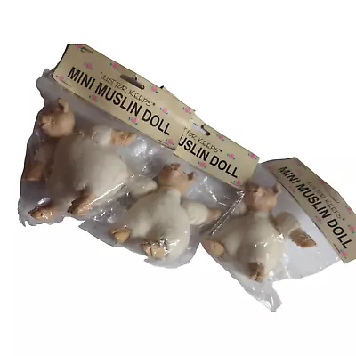 Lot Of 3 Just For Keeps Mini Muslin Doll - PIG BDB2055 NEW • $29.99