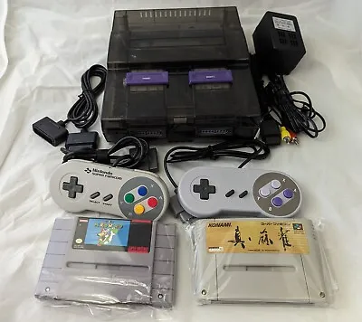 SNES Super Nintendo Transparent Smoke Console Bundle Games Controllers Re-cap! • $319.99