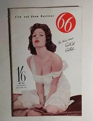 66 Magazine Uk #43 May 1959 Marie Devereux Irene Lecouer Terry Montgomery • $24.50