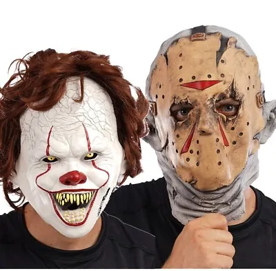 £15.99 • Buy Halloween Latex Masks Scary Clown Mask Hockey Mask Halloween Costume Fancy Dress