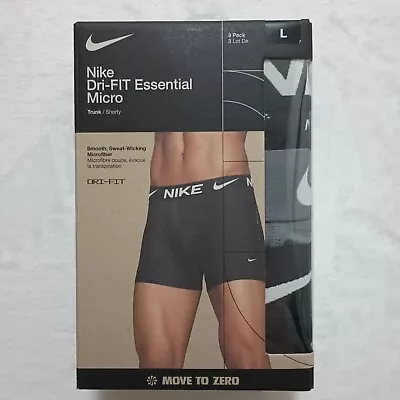 New Nike Dri Fit 3 Pack Boxer Brief Large Short Trunk Micro • $30