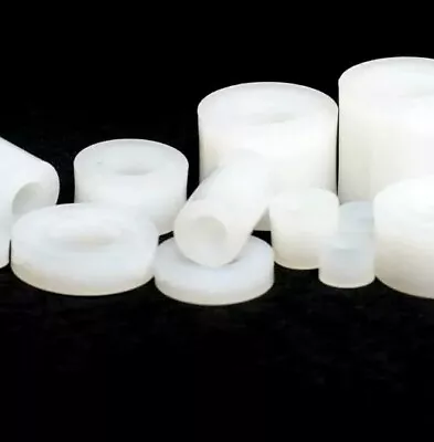 £7.20 • Buy  White Nylon Spacer Standoff Bush 20mm Diameter All Hole Sizes And Lengths Look!