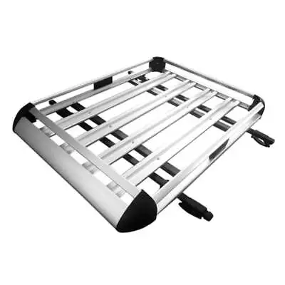 Elora Car Roof Rack Basket Luggage Carrier Vehicle Cargo Rails 160x100cm Silver • $149.99