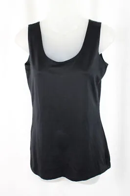A'nue Ligne Women's Black Scoop Neck Sleeveless Tank Top Size M • $16.99
