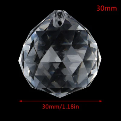 £2.70 • Buy Crystal Round Ball Prism Hanging Ornament DIY Pendant Accessory Xmas Decor G!xh