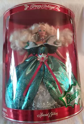 VTG Barbie Doll 1995 Happy Holidays Barbie Doll #14123 Special Edition #14123 • $44.42