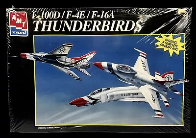 AMT 1:72 Scale Thunderbirds 3 In 1 Kit F-100D / F-4E / F-16A Factory Sealed NIB • $9.99