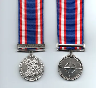 The Nato Service  Medal With Great Britain Clasp Special Offer Price • £59.95