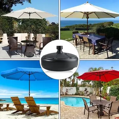 13L Garden Patio Plastic Parasol Base Beach Umbrella Stand Sun Shade Water • £9.99