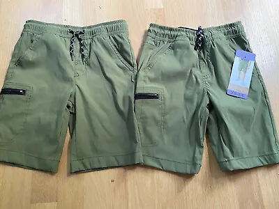 New Weatherproof Vintage Shorts Green Boys Size 5/6 (two Matching Pairs) • $14