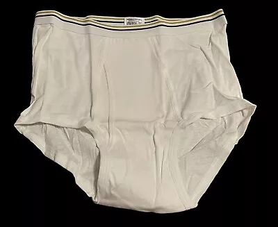 Stafford JCPenney VTG Men’s White Full-Cut Briefs Underwear Size 38 USA - 1 Pair • $22