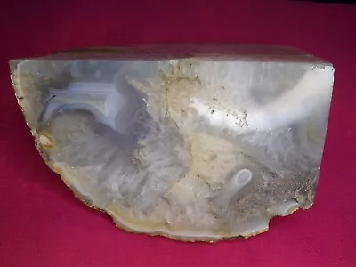 £15.95 • Buy XL Natural Polished Agate - Beautiful Markings. Freestanding. Bookend. 958g.