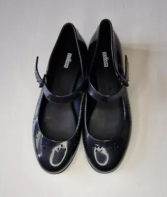 Womens Melissa Shoes Flats EU 39 UK Size 6 Black • £19.99