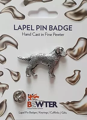 Labrador Dog Lapel Pin Badge British Pewter Brooch Hat Badge Pin Pets (D20) • £6.59