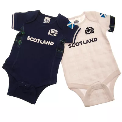 Scotland RU 2pk Bodysuits 0-18 Months 23/24 Season Official Merchandise • £17.99