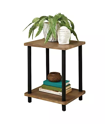 £20.50 • Buy 2 Tier Small Sofa Side Table Coffee End Square Shelf Unit Living Room Bedroom512