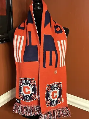 Adidas MLS Chicago Fire Soccer Scarf Double Sided  • $14