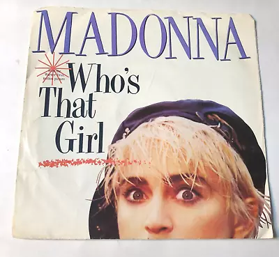 Madonna 7  Record 45 & Picture Sleeve Whos That Girl / White Heat • $2.99