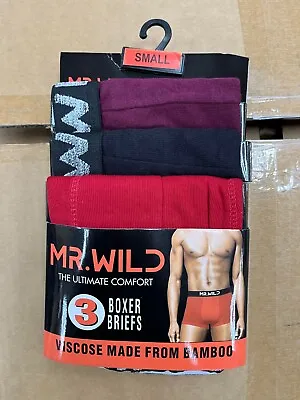 New Men's Bamboo Cotton Blended Underwear Boxer Trunks Soft Durable Stretch • £9.99