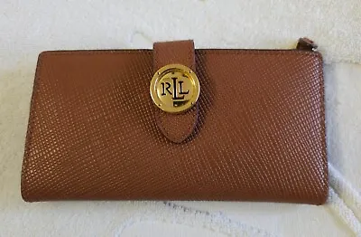 Ralph Lauren RLL Brown Wallet Snap Closure (Pre-Owned) • $39.99