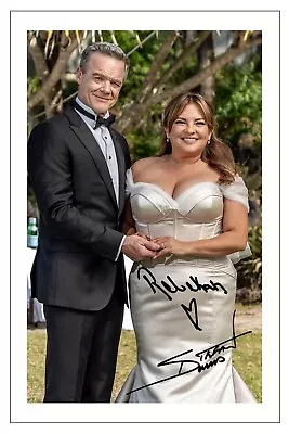 STEFAN DENNIS & REBEKAH ELMALOGLU Signed Autograph PHOTO Gift Print NEIGHBOURS • £3.79